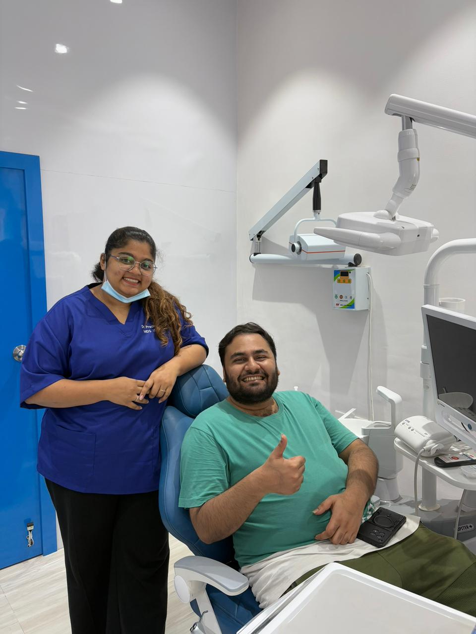 Dr. Prachee with a happy patient 2